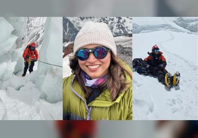 എവറസ്റ്റ് കൊടുമുടി കീഴടക്കിയ ആദ്യ കേരള വനിതയായി സഫ്രീന ലതീഫ്